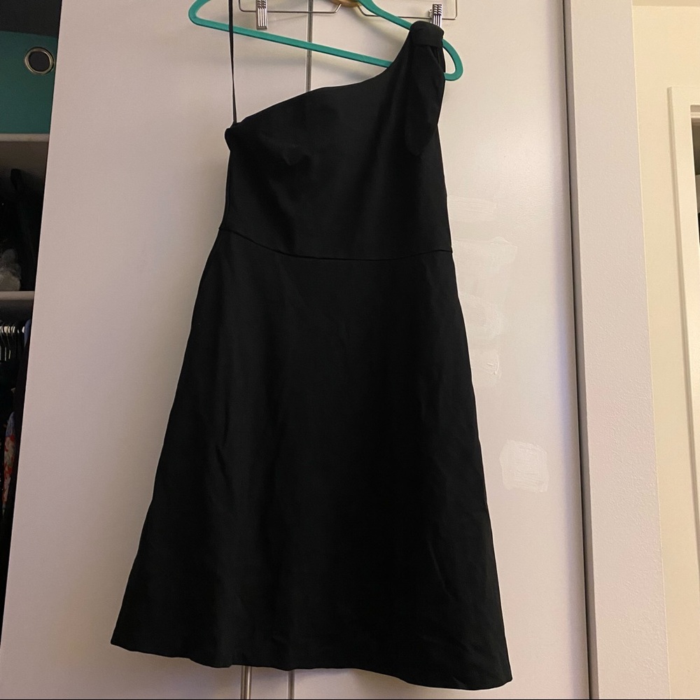 Banana Republic One Shoulder Ribbon Dress